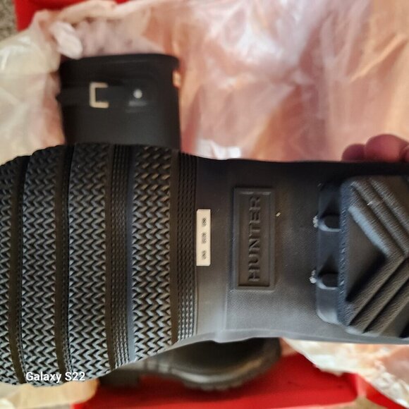 HUNTER Black Matte Tall Boots. NIB. Size: various - Picture 8 of 12